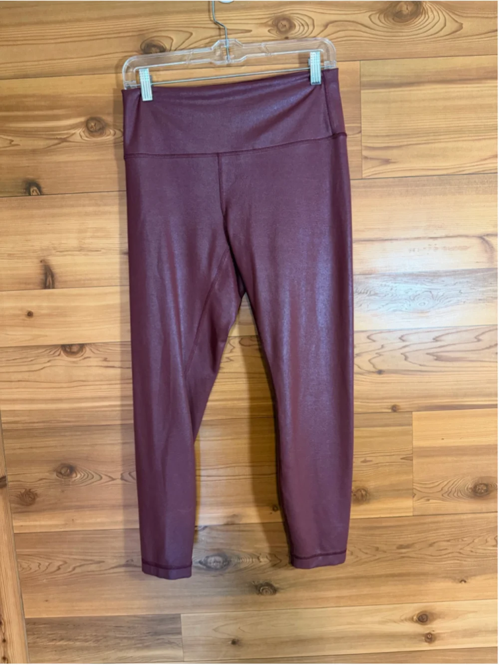 Lululemon Wunder Train High-Rise Tight 25 Radiate Foil Print Red Merlot size 10 - Picture 3 of 9